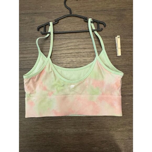 Sports Bra Fabletics tie dye pink green size Medium - Picture 2 of 2